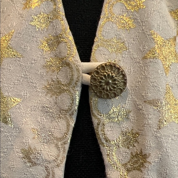 Kimchi Blue NWT Kimchi Blue Gold Cream Backless Size S - Picture 8 of 11